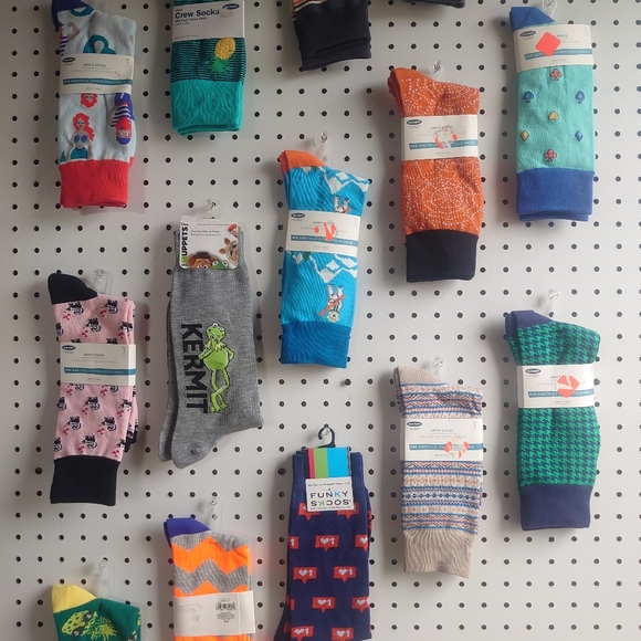Multi-colored Crew Socks - Choose 3 Pairs You Like - Picture 3 of 11